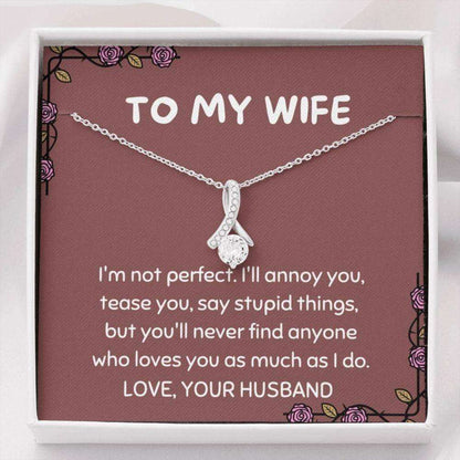 Wife Necklace, Gift For Wife “ Romantic Wife Gift “ Gift For Wife Necklace “ Husband To Wife For Karwa Chauth Rakva