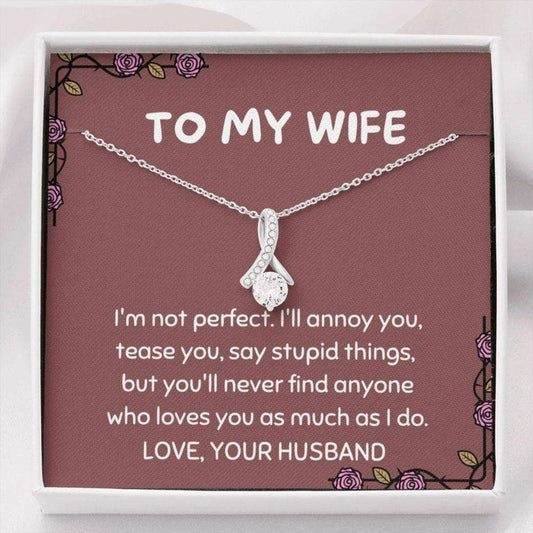 Wife Necklace, Gift For Wife “ Romantic Wife Gift “ Gift For Wife Necklace “ Husband To Wife For Karwa Chauth Rakva