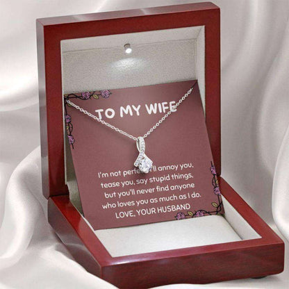 Wife Necklace, Gift For Wife “ Romantic Wife Gift “ Gift For Wife Necklace “ Husband To Wife For Karwa Chauth Rakva