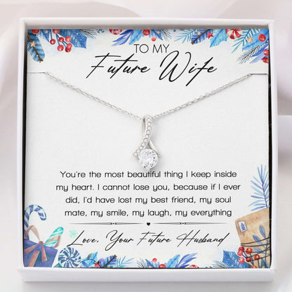 Wife Necklace Gifts, To My Wife “ Alluring Beauty Necklace For Karwa Chauth Rakva