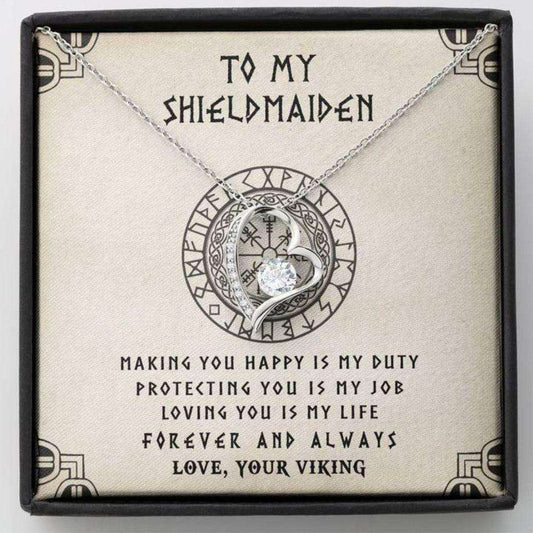 Wife Necklace, Girlfriend Necklace, To My Shieldmaiden Necklace “ Loving You Is My Life For Karwa Chauth Rakva