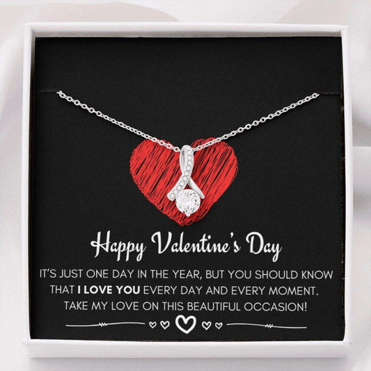 Wife Necklace, Girlfriend Necklace, Valentine’S Day Necklace Gift For Her, Valentine’S Day Present “ I Love You For Karwa Chauth Rakva