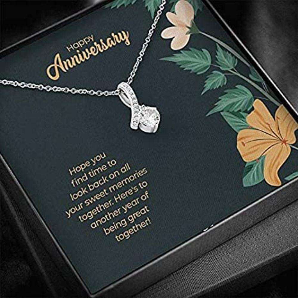 Wife Necklace, Happy Anniversary Necklace For Wife Girlfriend, The Words That I Have For You Love Always For Karwa Chauth Rakva