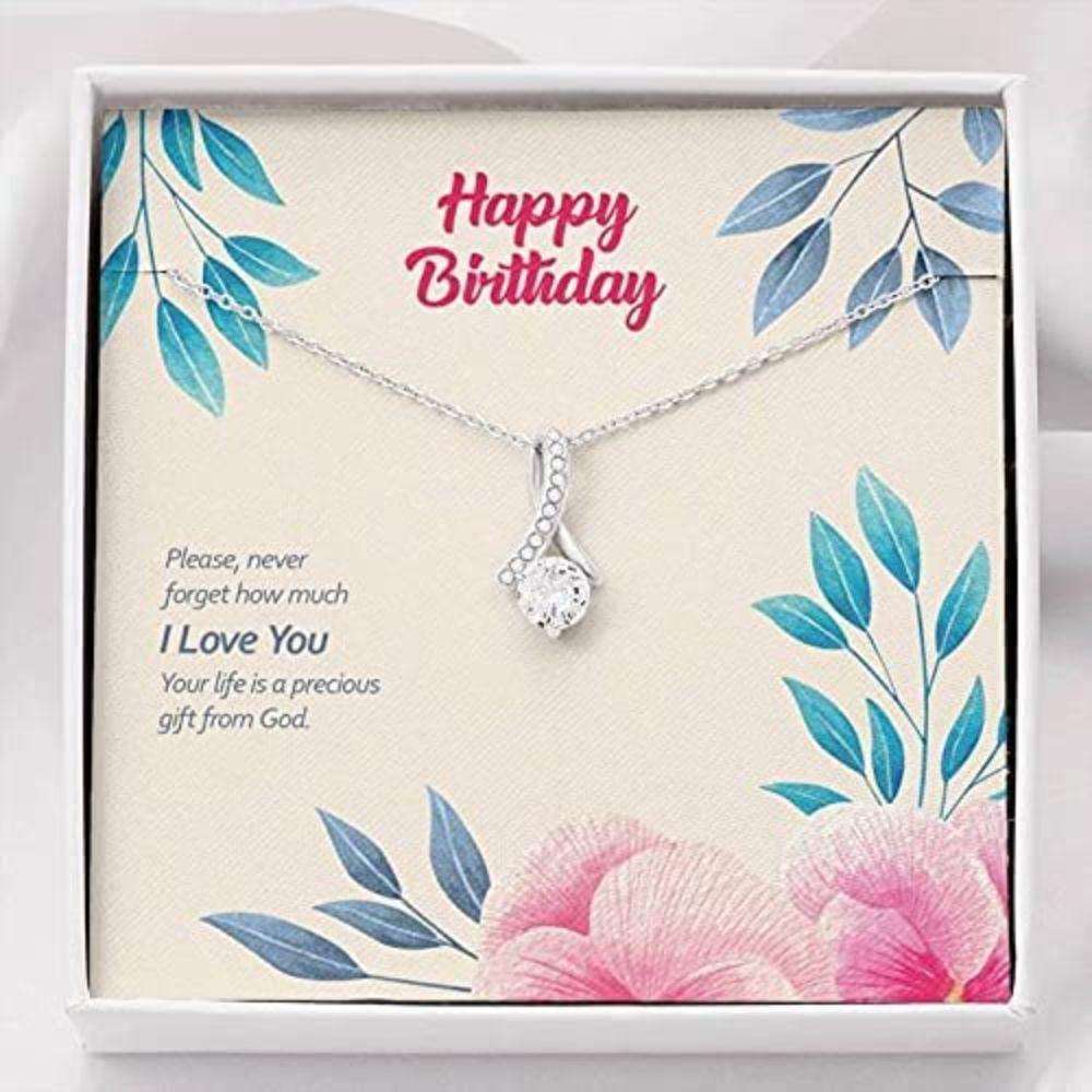 Wife Necklace, Happy Anniversary Necklace For Wife Girlfriend, The Words That I Have For You Love Always For Karwa Chauth Rakva