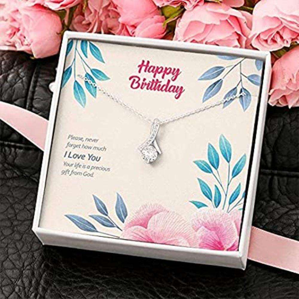 Wife Necklace, Happy Anniversary Necklace For Wife Girlfriend, The Words That I Have For You Love Always For Karwa Chauth Rakva