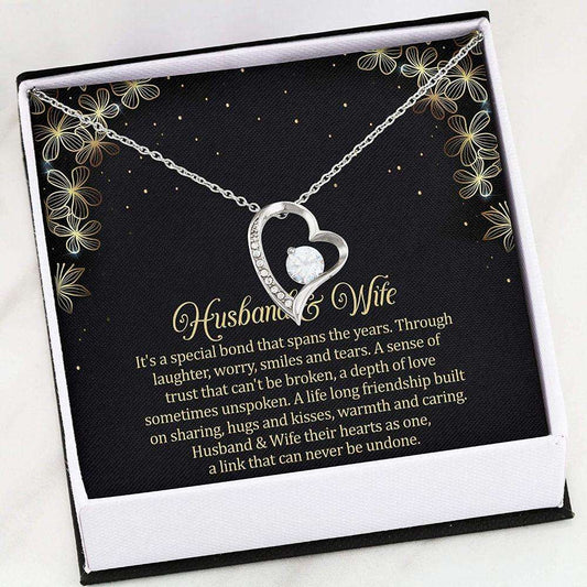 Wife Necklace, Husband & Wife Necklace “ Messages Gifts For Wife “ Forever Love For Karwa Chauth Rakva