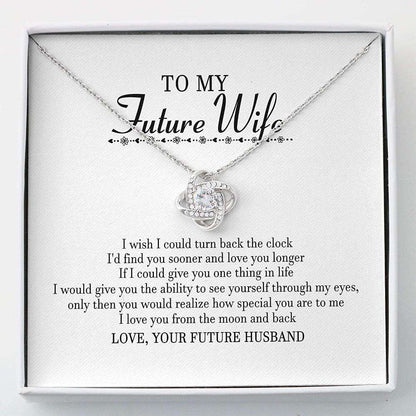 Wife Necklace, Love You From The Moon And Back Necklace For Wife For Karwa Chauth Rakva