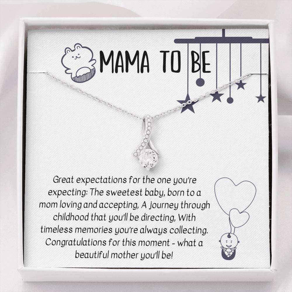 Wife Necklace, Mama To Be Œbe-Autiful Mother” Necklace Gift For Wife, Future Wife Gifts for Mother (Mom) Rakva