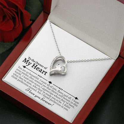 Wife Necklace, Meaningful Gifts For Wife, Romantic Wife Gifts For Wife That Has Everything, For Wife Just Because, Top Gifts For Wife Heart Necklace For Karwa Chauth Rakva