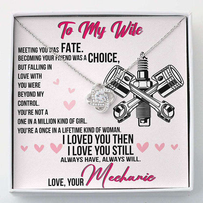 Wife Necklace, Mechanic’S Wife Necklace “ Necklace Gift For Her -Necklace With Gift Box For Birthday Christmas For Karwa Chauth Rakva