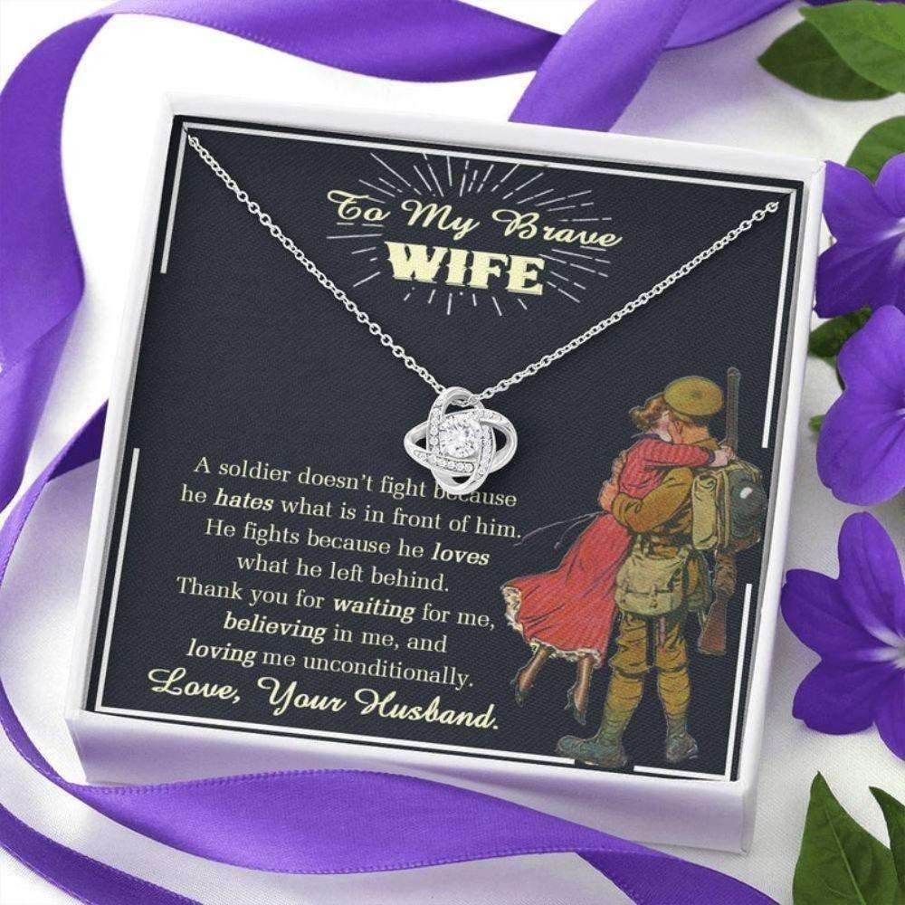 Wife Necklace, Military Wife Necklace, Deployment Necklace, Deployment Gift For Wife, Military Wife Gift, Army Wife Gift, Veteran Day Gift For Wife For Karwa Chauth Rakva