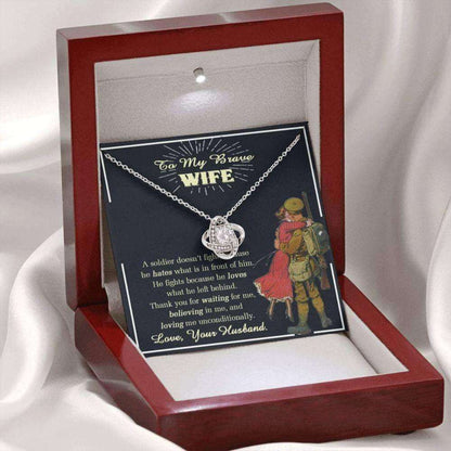 Wife Necklace, Military Wife Necklace, Deployment Necklace, Deployment Gift For Wife, Military Wife Gift, Army Wife Gift, Veteran Day Gift For Wife For Karwa Chauth Rakva