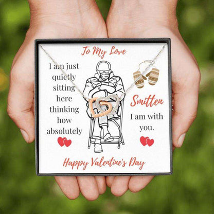 Wife Necklace, Mittens Meme Gift “ Mittens Meme Necklace “ I’M Smitten With You “ Gift For Girlfriend “ Gift For Wife For Karwa Chauth Rakva