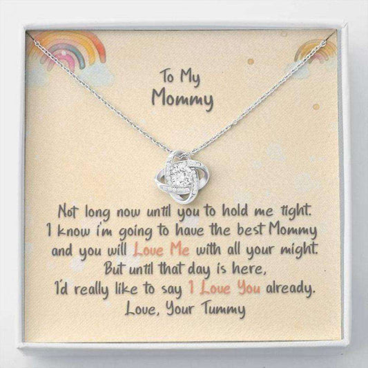 Wife Necklace, Mommy From Your Tummy Necklace, New Mom Gift, Gift For Mom To Be, Pregnancy Gift For For Wife, Expecting Wife Gift For Karwa Chauth Rakva