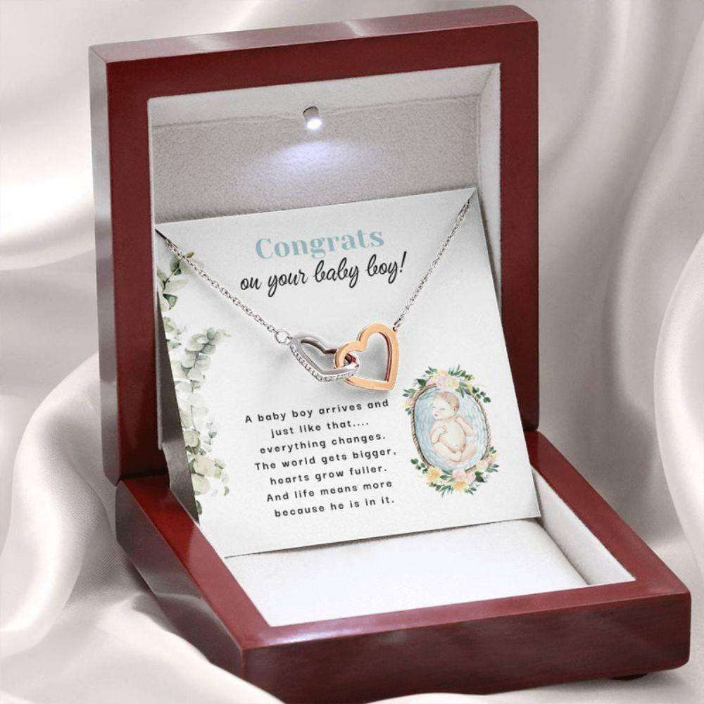 Wife Necklace, Mommy Necklace, New Mom Gift Necklace, It’S A Baby Boy, New Baby Gift, Mom & Baby Gift, First Time Mom Necklace Rakva