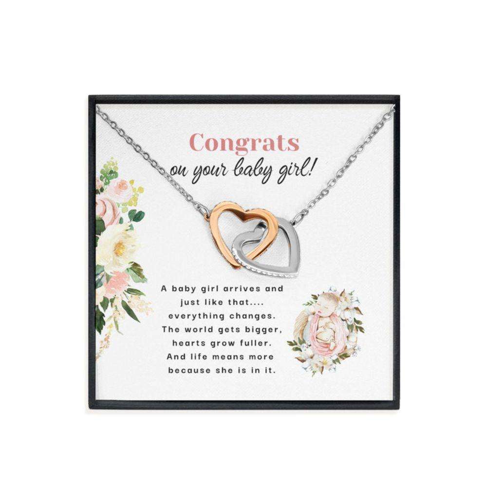 Wife Necklace, Mommy Necklace, New Mom Gift Necklace, It’S A Baby Girl, New Baby Gift, Mom & Baby Gift, First Time Mom Necklace Rakva