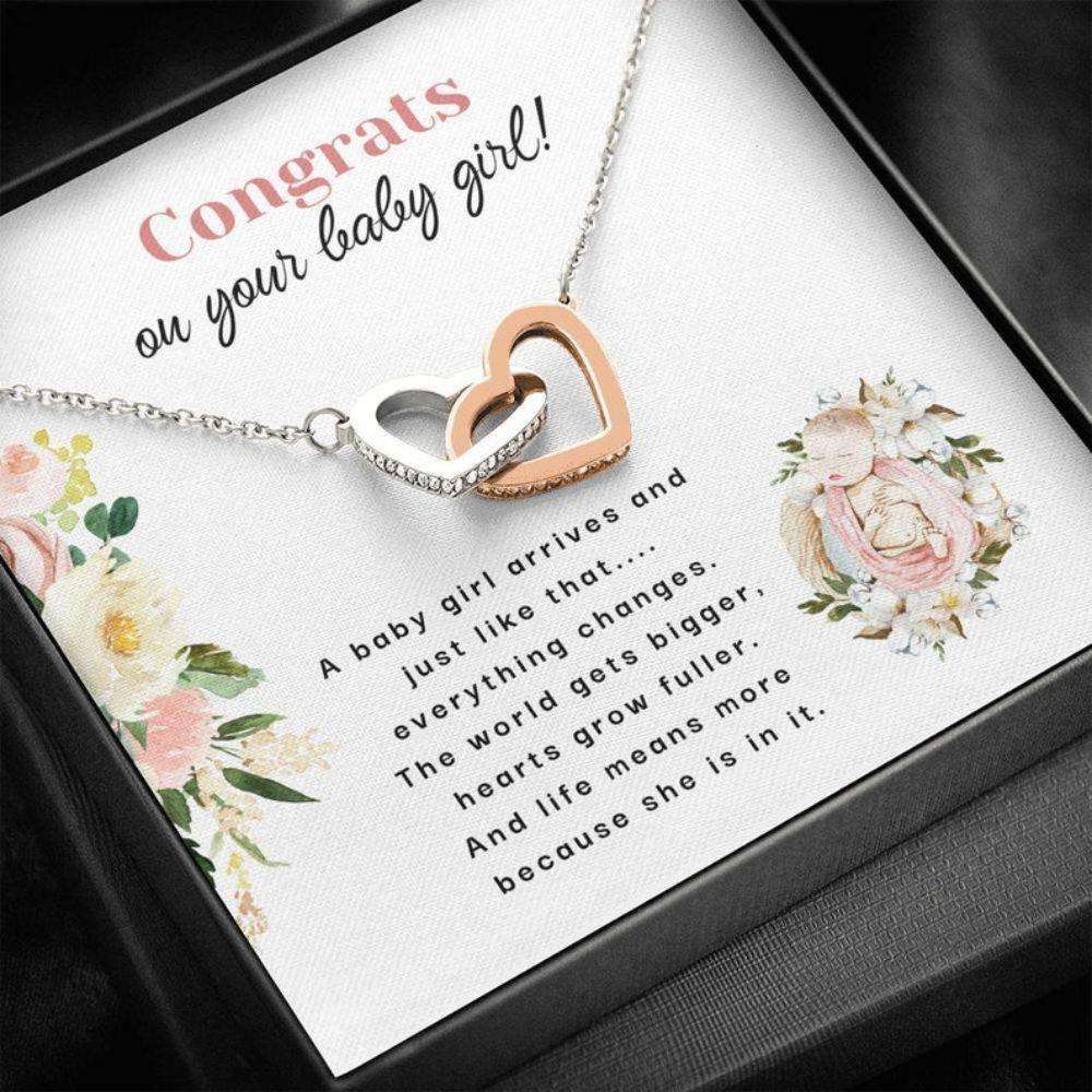 Wife Necklace, Mommy Necklace, New Mom Gift Necklace, It’S A Baby Girl, New Baby Gift, Mom & Baby Gift, First Time Mom Necklace Rakva