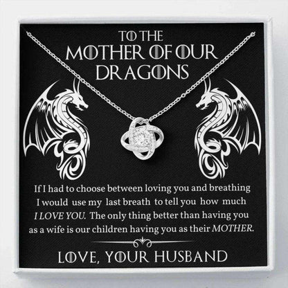 Wife Necklace, Mother Of Dragons Necklace, To The Mother Of Our Dragons, Mothers Day Necklace Gift For Wife For Karwa Chauth Rakva