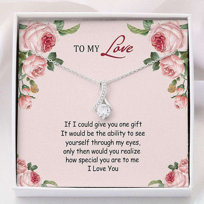 Wife Necklace, My Love Necklace “ Necklace Gift For Her “ Alluring Beauty Necklace With Gift Box For Karwa Chauth Rakva