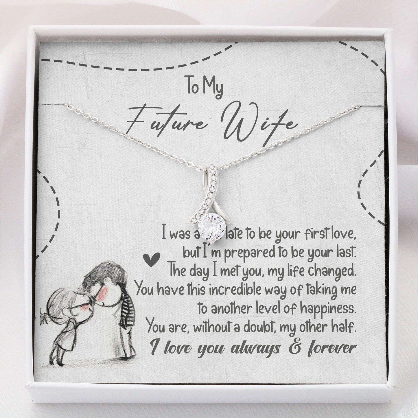 Wife Necklace, Necklace For Wife “ Future Wife Gift Jewelry Wedding Gift “ Alluring Beauty For Karwa Chauth Rakva