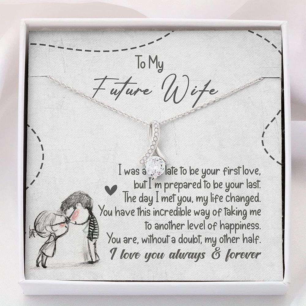 Wife Necklace, Necklace For Wife “ Future Wife Wedding Gift For Karwa Chauth Rakva