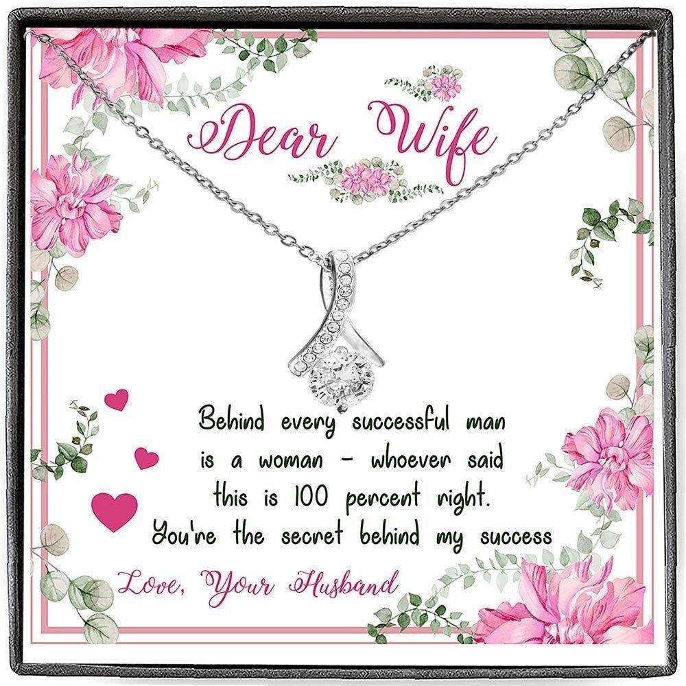 Wife Necklace, Necklace For Wife, Pendant For Wife, Couple Collection For Karwa Chauth Rakva