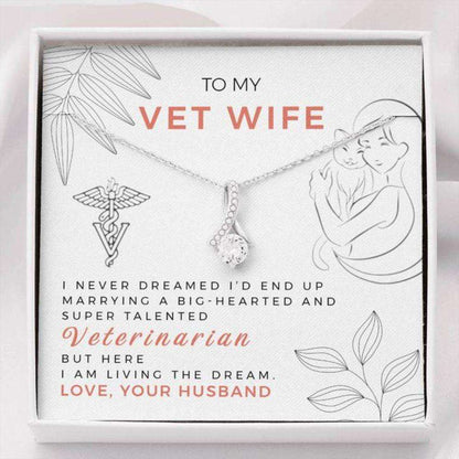 Wife Necklace “ Necklace For Wife “ To My Veterinarian Wife The For Karwa Chauth Rakva