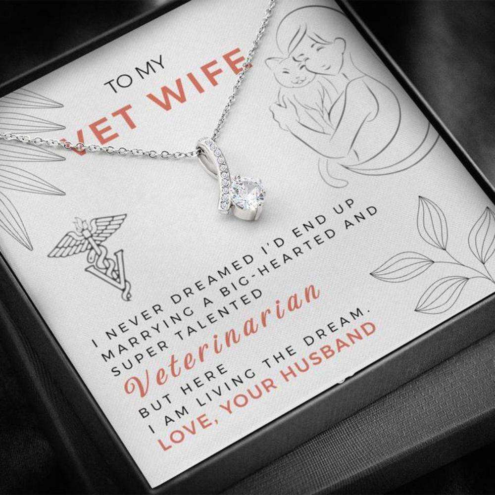 Wife Necklace “ Necklace For Wife “ To My Veterinarian Wife The For Karwa Chauth Rakva