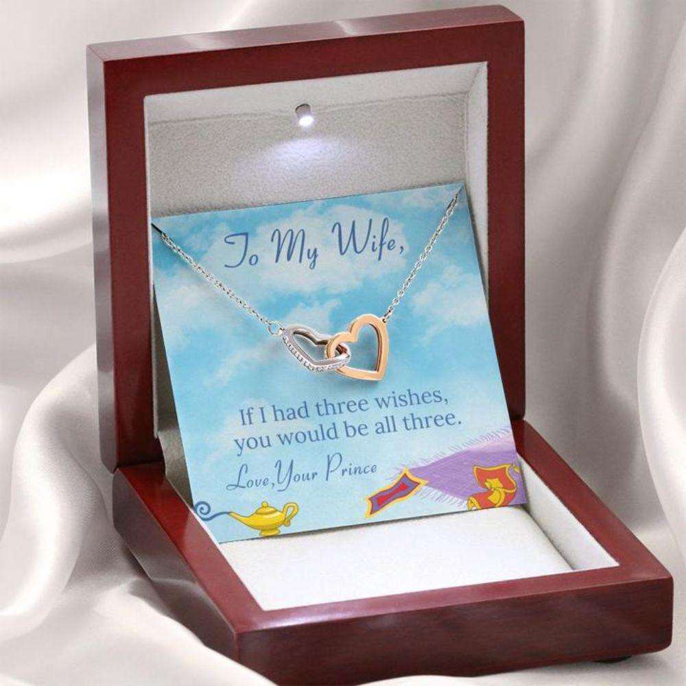 Wife Necklace “ Necklace For Wife “ To My Wife Genie In A Bottle For Karwa Chauth Rakva