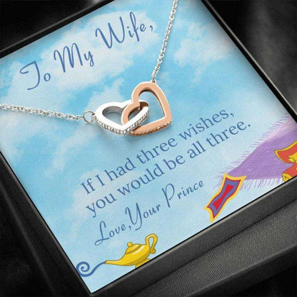 Wife Necklace “ Necklace For Wife “ To My Wife Genie In A Bottle Gift For Karwa Chauth Rakva