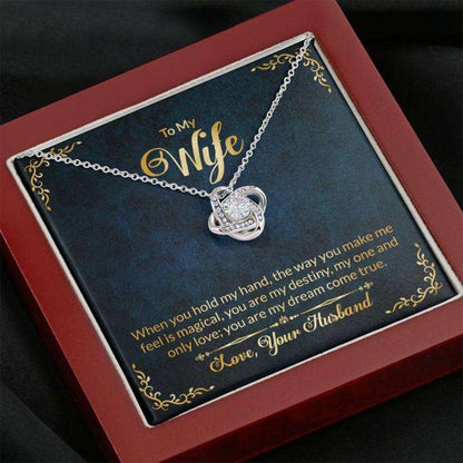 Wife Necklace “ Necklace For Wife “ To My Wife In Navy And Gold Stronger Together For Karwa Chauth Rakva