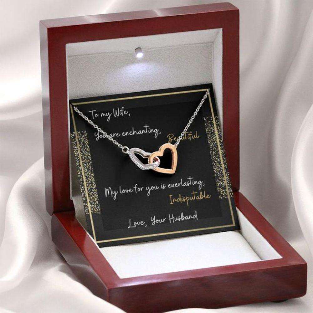 Wife Necklace “ Necklace For Wife “ To My Wife “ Indisputable For Karwa Chauth Rakva