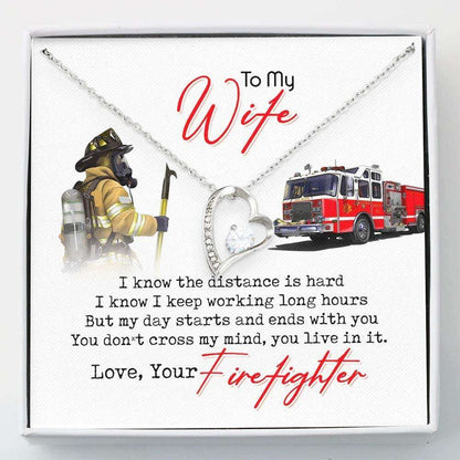 Wife Necklace “ Necklace For Women Girl “ Firefighter’S Wife Gift “ Gift For Wife For Karwa Chauth Rakva