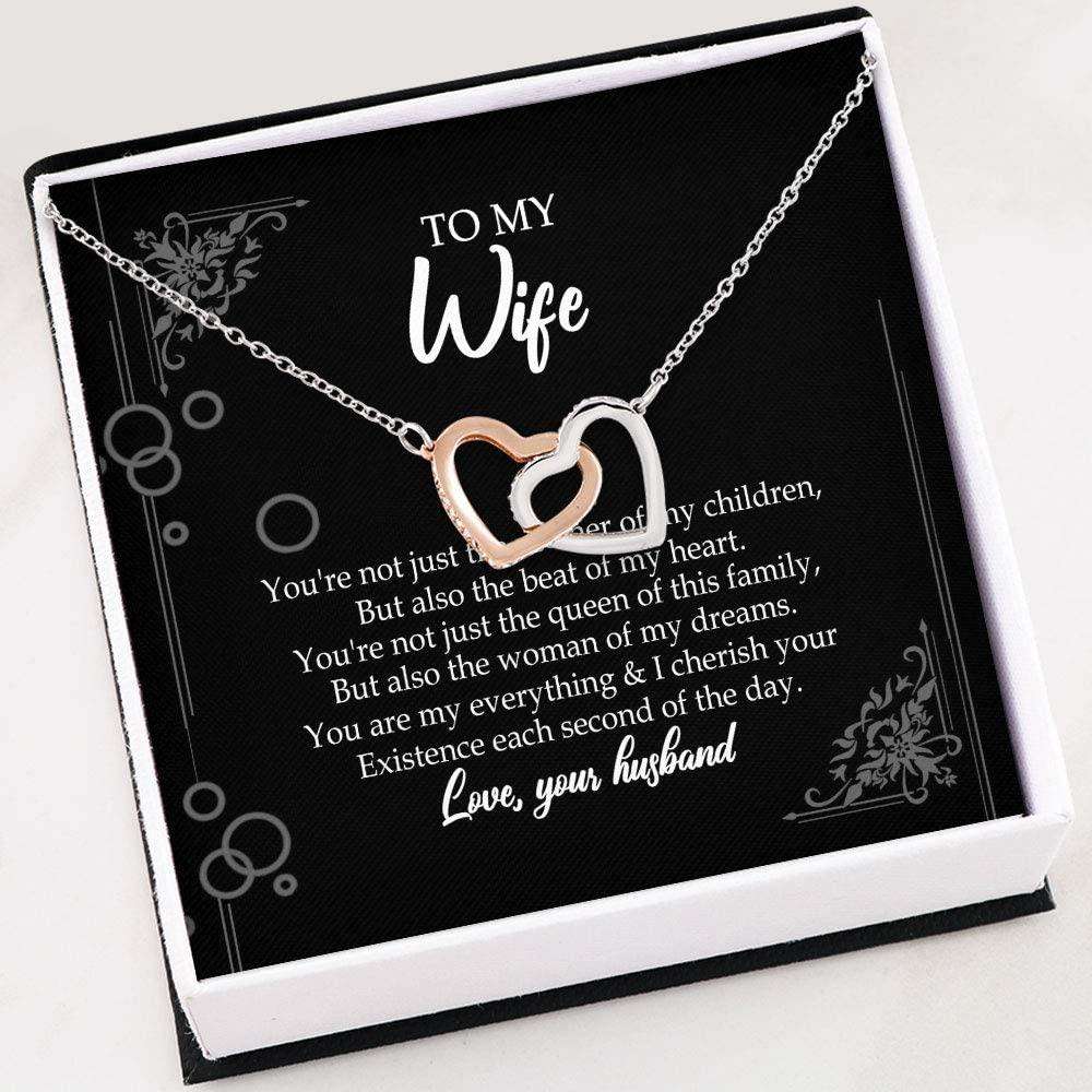 Wife Necklace “ Necklace For Women Girl “ To My Wife From Husband Necklace Gift For Wife For Karwa Chauth Rakva