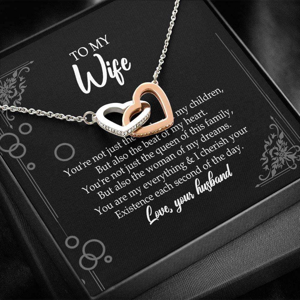 Wife Necklace “ Necklace For Women Girl “ To My Wife From Husband Necklace Gift For Wife For Karwa Chauth Rakva