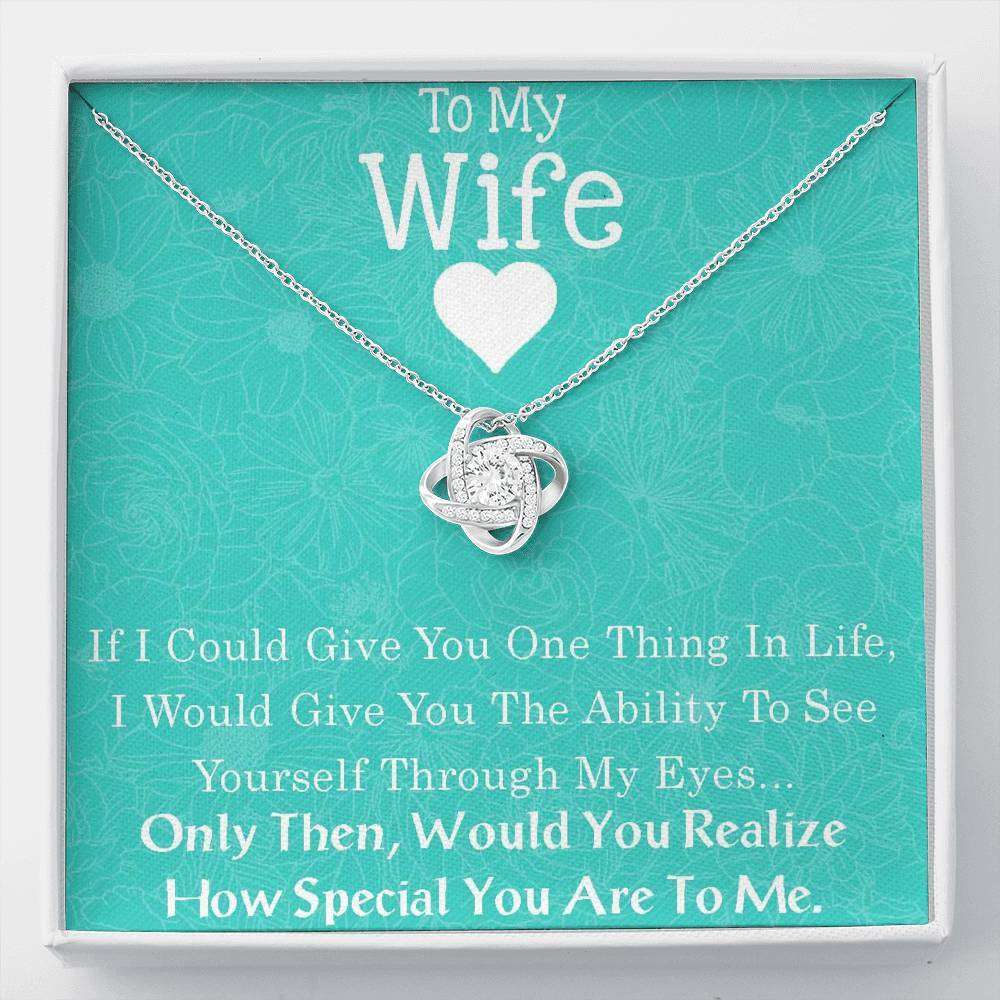 Wife Necklace, Necklace Gift For Wife “ Wife Wife Birthday Christmas Anniversary Necklace For Karwa Chauth Rakva