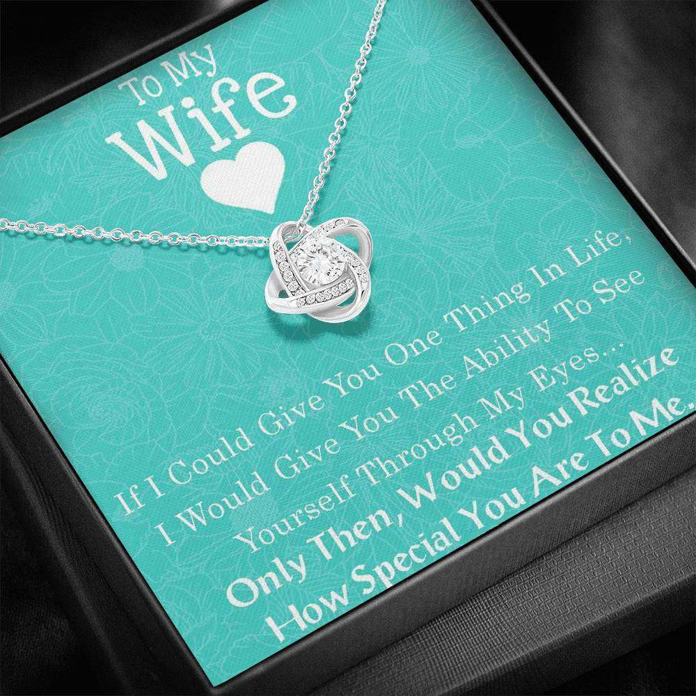 Wife Necklace, Necklace Gift For Wife “ Wife Wife Birthday Christmas Anniversary Necklace For Karwa Chauth Rakva