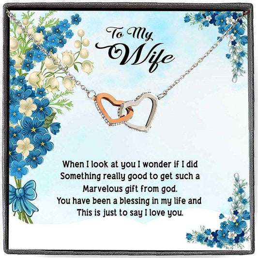 Wife Necklace, Necklace Gift To My Wife You Have Been A Blessing In My Life For Karwa Chauth Rakva