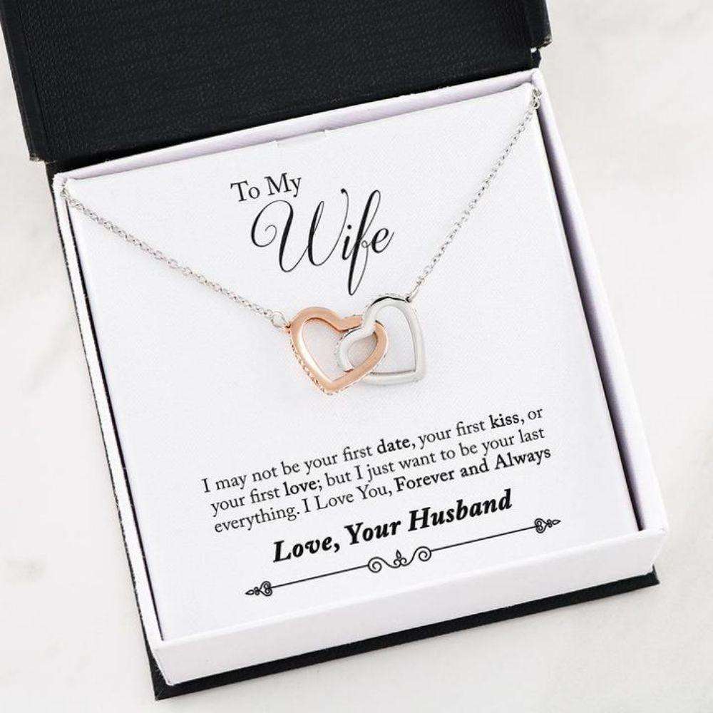 Wife Necklace, Necklace Gifts For Wife � I Just Wanted To Be Your Last Everything Œ For Karwa Chauth Rakva