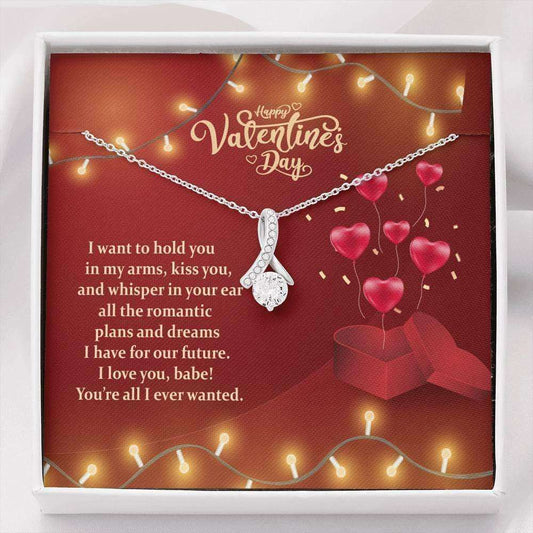 Wife Necklace, Necklace Pendant Valentines Gift For Her “ Wife “ Girlfriend “ Your All I Ever Wanted! For Karwa Chauth Rakva