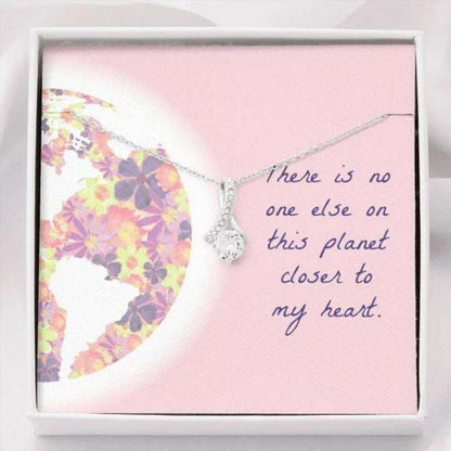 Wife Necklace, No One Closer To My Heart Alluring Beauty Necklace Gift For Wife For Karwa Chauth Rakva