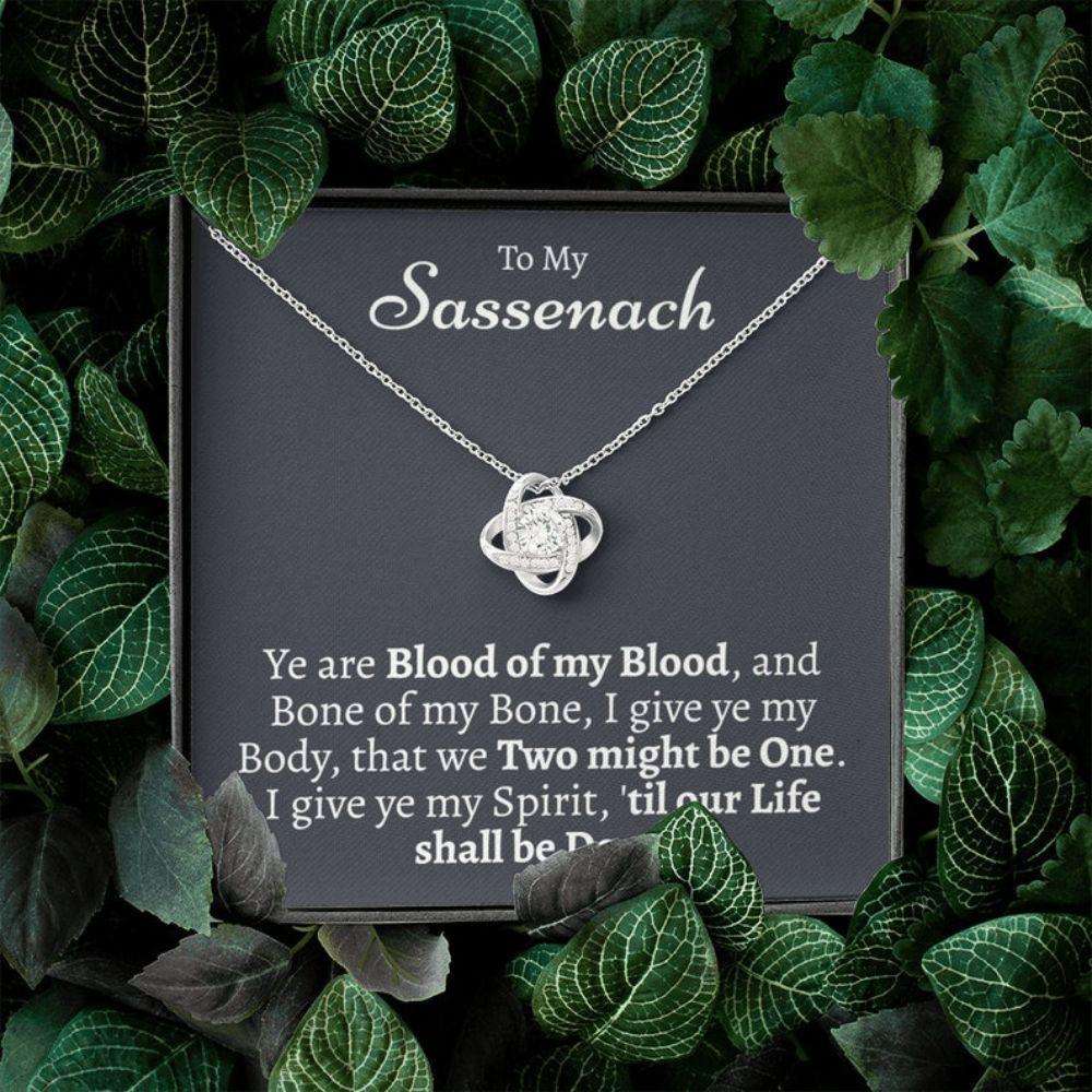 Wife Necklace, Outlander Gift, Outlander Gift Box, Outlander Gift, My Sassenach, Outlander Necklace, Outlander Gift For Wife, Outlander Charm For Karwa Chauth Rakva