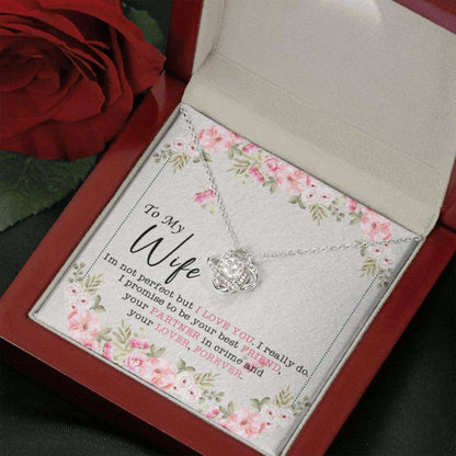 Wife Necklace, Presents Gifts For Wife “ Valentines Day Necklace For Her “ Necklace Gift With Message Card For Karwa Chauth Rakva