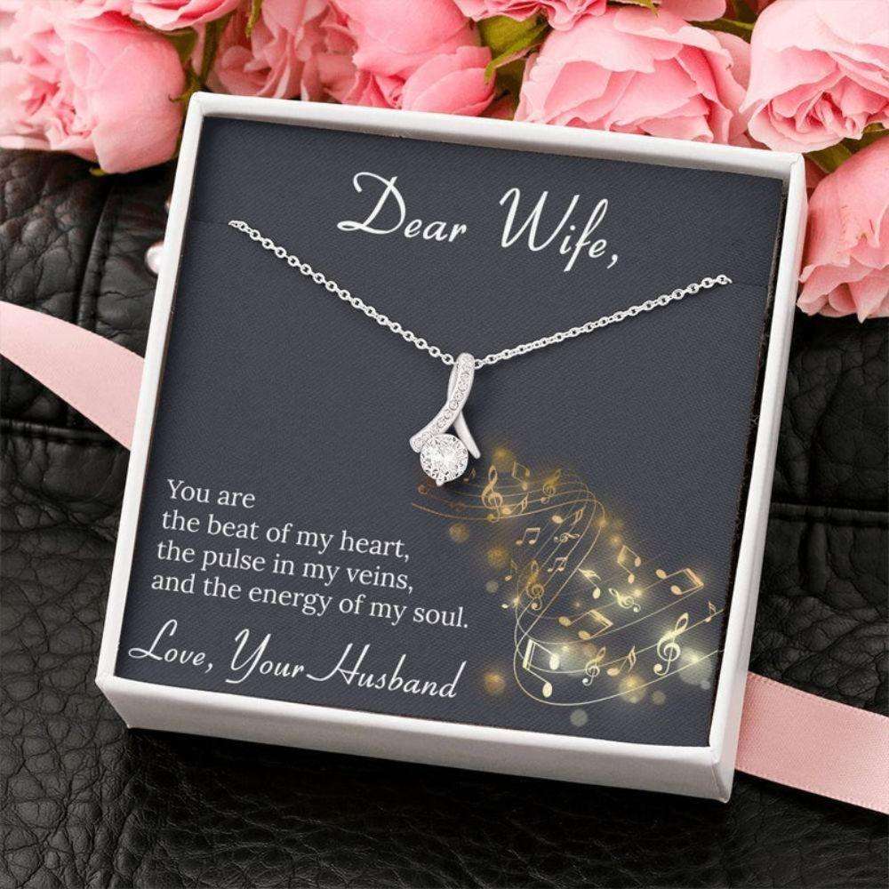 Wife Necklace, Romantic Wife Gift, Gift For Wife Anniversary Necklace For Karwa Chauth Rakva