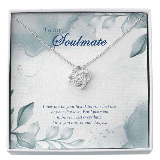 Wife Necklace, Soulmate Gift, To My Soulmate Necklace, Birthday Necklace Gift For Girlfriend, Romantic Wife Gift, Christmas Custom Necklace For Karwa Chauth Rakva