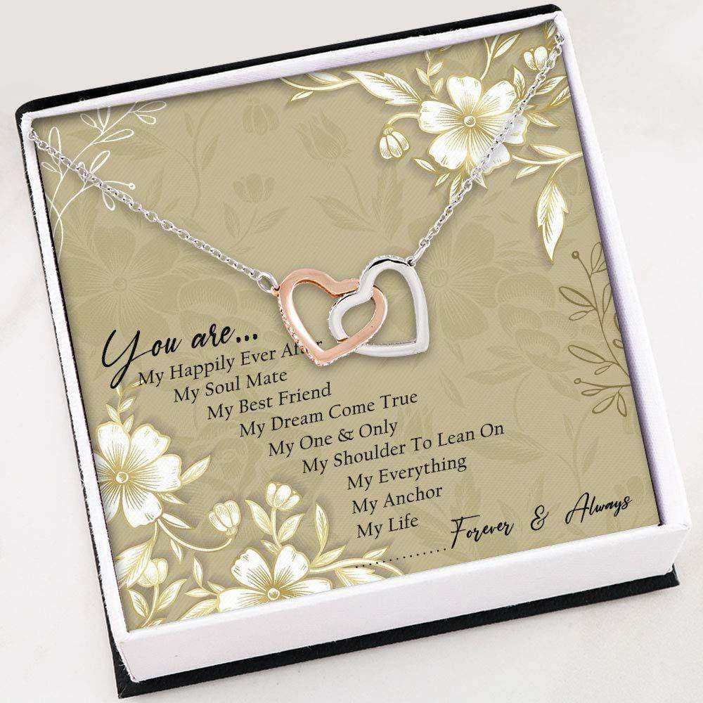 Wife Necklace, Soulmate Necklace “ You Are My Soulmate Necklace “ Necklace With Gift Box For Birthday Christmas For Karwa Chauth Rakva