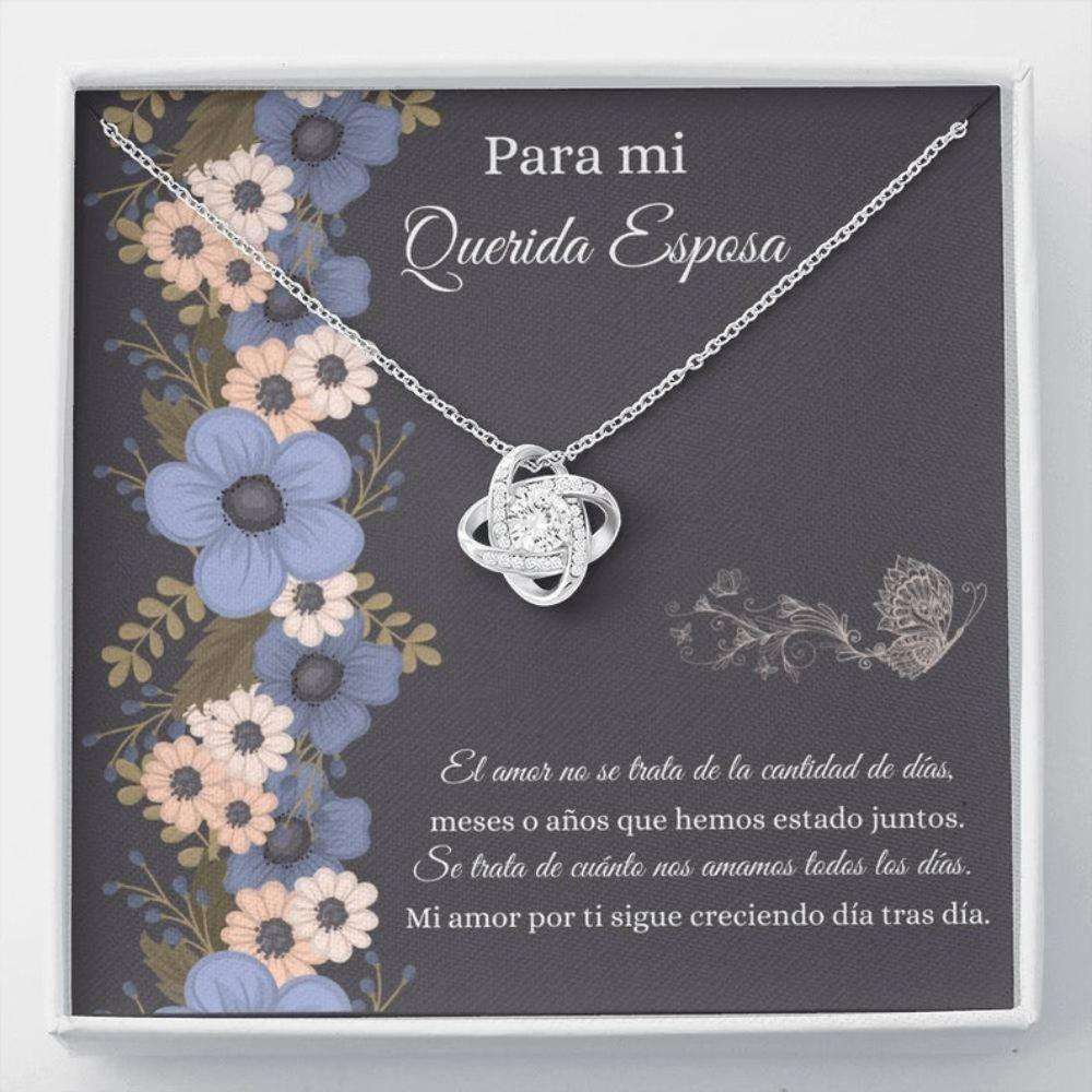 Wife Necklace, Spanish Wife Necklace Gifft “ Regalo Para Esposa “ Spanish Valentines Gift “ Amor Para Esposa “ Best Esposa Gift For Karwa Chauth Rakva