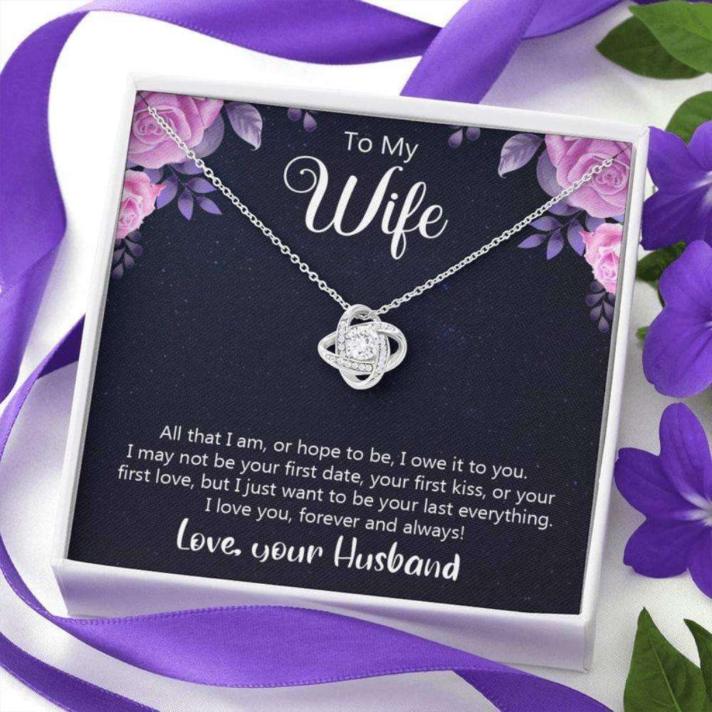 Wife Necklace, Sweet Wifey Gift “ Romantic Keepsake “ Inspirational Wife “ Life Partner Gift For Karwa Chauth Rakva