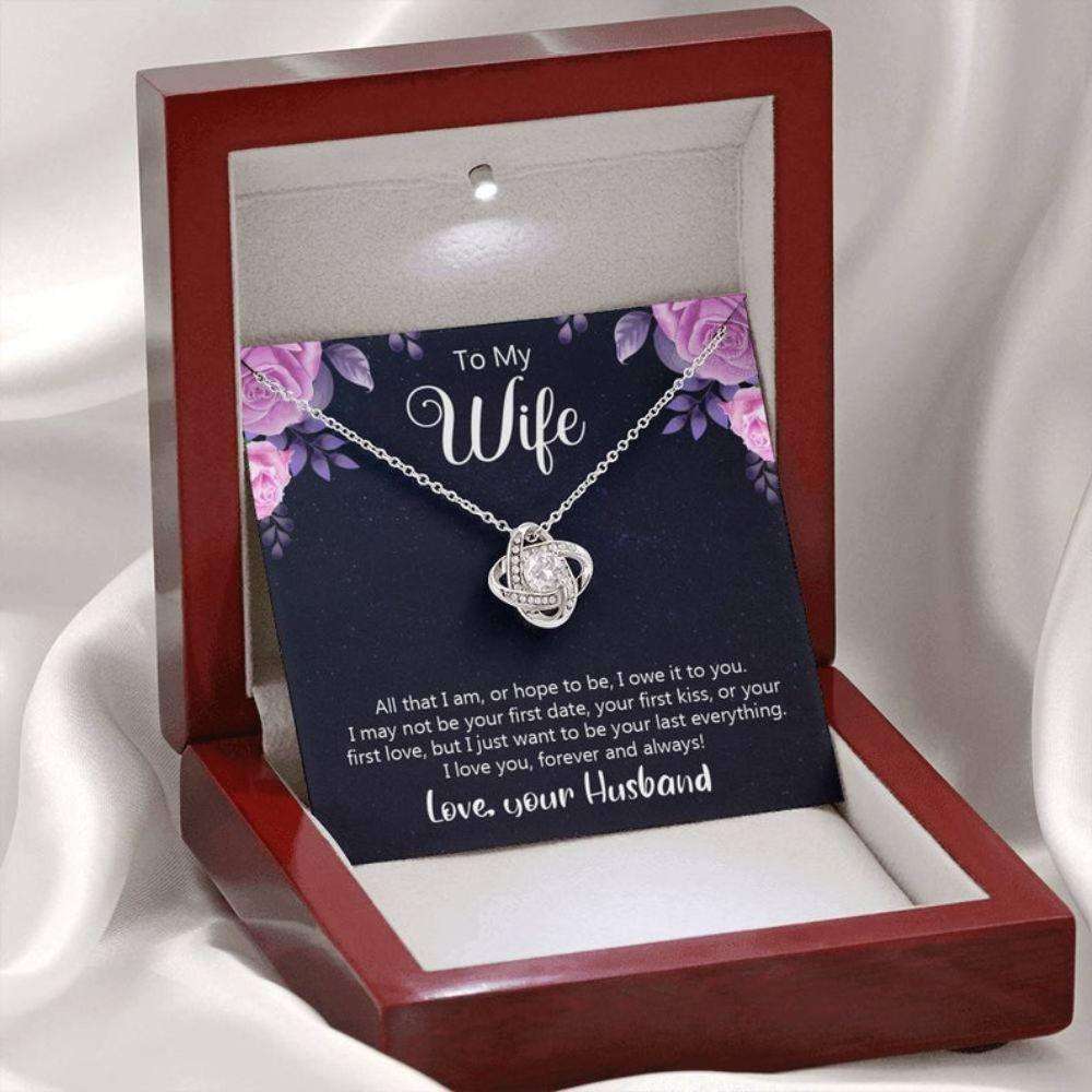 Wife Necklace, Sweet Wifey Gift “ Romantic Keepsake “ Inspirational Wife “ Life Partner Gift For Karwa Chauth Rakva