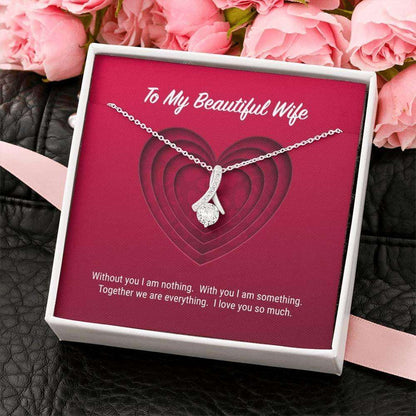 Wife Necklace, To My Beautiful Wife Alluring Beauty Necklace For Karwa Chauth Rakva